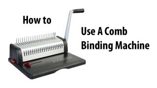 How to Comb Bind [upl. by Elwood992]