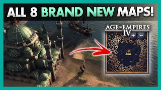 Overview of ALL NEW Maps in AoE4 [upl. by Balch]