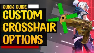 Custom Crosshair Quick Guide 3 Mins  VALORANT [upl. by Asreht]