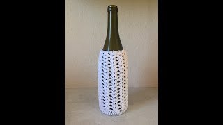 Tuto housse pour bouteille au crochet [upl. by Zampino722]