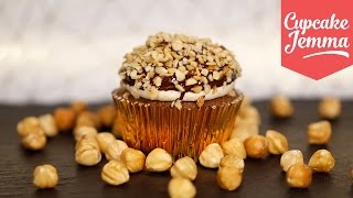 Ferrero Rocher Christmas Cupcakes  Cupcake Jemma [upl. by Ugo]