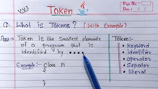 tokens in java hindi  Learn Coding [upl. by Ahsinad]