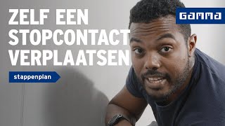 Stopcontact verplaatsen  Wanden en plafonds  How to met GAMMA [upl. by Shipley273]