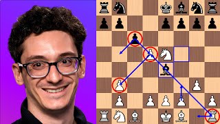 Caruana TRAPS Firouzja in 9 moves [upl. by Gnouc877]