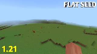 Minecraft PE  Flat seed for 121  Latest version [upl. by Namlas]