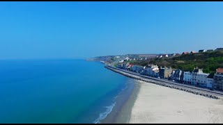 La côte de BoulogneSurMer  Visite guidée en drone 4K [upl. by Atiker]