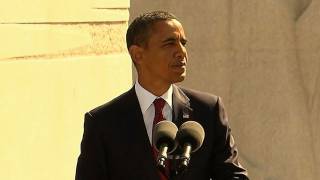 President Obama Delivers Remarks at the Martin Luther King Jr Memorial Dedication [upl. by Htebilil]