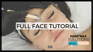 Full Face Wax Tutorial [upl. by Nyliram]