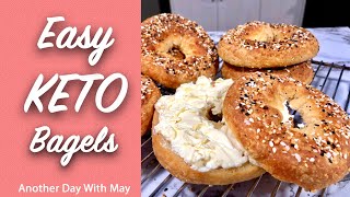 Easy KETO Bagel Recipe  The BEST Keto Bagels Youll Ever Have  KETO Breakfast Ideas  KETO Bread [upl. by Aisilef394]