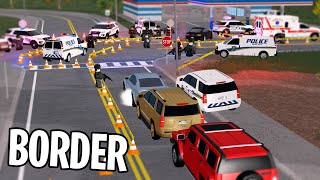 ERLC Border  Multiple Shots fired  Liberty County Roleplay Roblox [upl. by Ainerol]