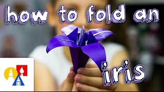 How To Fold An Origami Iris [upl. by Aicelaf]