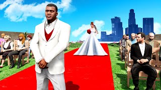 FRANKLIN GETS MARRIED in GTA 5 [upl. by Trip685]