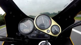 Yamaha Fazer FZS600 S Acceleration and topspeed 0220 kmh [upl. by Tyler]