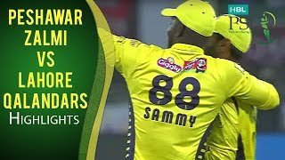 PSL 2017 Match 6 Peshawar Zalmi v Lahore Qalandars Highlights [upl. by Weingartner298]