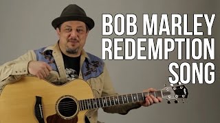 Redemption Song  Acoustic Guitar Lesson  Bob Marley  How to Play on Guitar [upl. by Ayatnahs437]