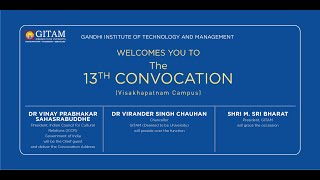 GITAM 13th Convocation  Visakhapatnam Campus [upl. by Blanchette79]