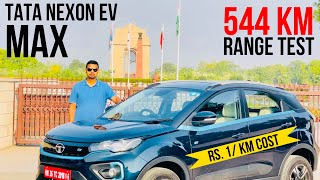 2022 Tata Nexon EV Max Range Test  DelhiJaipurDelhi In 44 °C ☀️544 KM [upl. by Payne149]