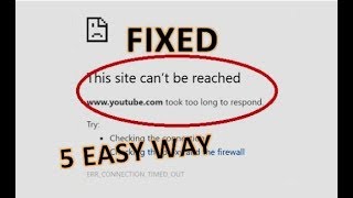 how to fix This site can’t be reached 5 different Solution [upl. by Yaras553]