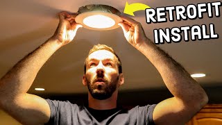 Quickly Replace Old Reccessed Lights with Retrofit LED Lights [upl. by Aden633]