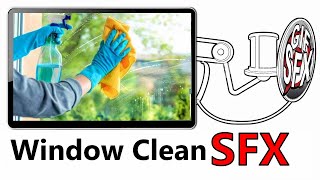 Window Squeak Clean Sound Effects  Glass Wipe SFX [upl. by Natasha248]