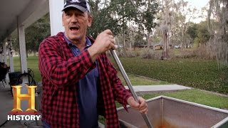 Swamp People A Crawfish Boil with the Edgars and Landrys  History [upl. by Onibas]