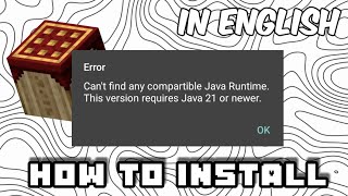 How to install Java runtime 21 in Pojavlauncher [upl. by Gaylene]