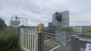 Emergency Situation Very NearMiss Holt Fen Level Crossing Cambridgeshire [upl. by Elletse456]