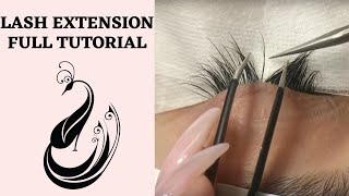 Eyelash Extensions 101  Full Tutorial on Application [upl. by Macknair]