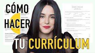 Cómo hacer un buen Curriculum Vitae en 5 minutos  2024  Plantillas gratis [upl. by Barry862]