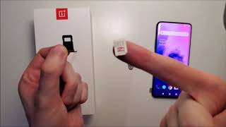 OnePlus 7 Pro SIM Card Insert Single or Dual [upl. by Enimajneb347]