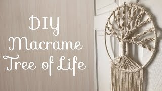 Macrame Tree of Life Tutorial DIY [upl. by Wauters209]