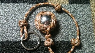 How to Tie The Celtic Slammer Paracord SelfDefense Key Chain [upl. by Ileak457]