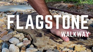 How to Build A Flagstone Walkway without concrete [upl. by Vicki]