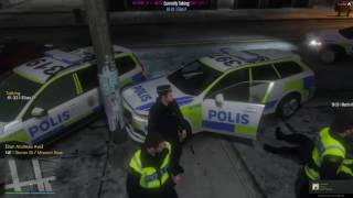 Swedish roleplay server Fivem Svenska 1 lite brott [upl. by Lorette435]