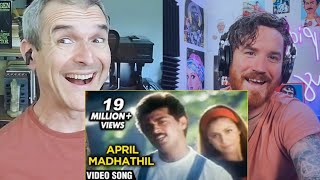 April Madhathil  Vaali Tamil Movie Song  Ajith Kumar Simran REACTION [upl. by Joe]