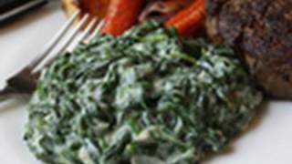 Creamed Spinach Recipe  Steakhouse Creamed Spinach [upl. by Cecelia]