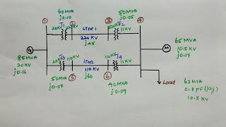 How to draw the impedance diagram in power system Analysis [upl. by Selrac]