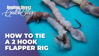 How To Tie A 2 Hook Flapper Rig – Sea Fishing Quickbite [upl. by Irpak527]