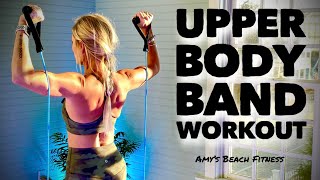 💪🏽 Lean Muscle Upper Body Training  20 Minute Resistance Band Workout [upl. by Eiramassenav]