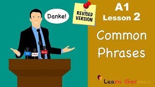 A1  Lesson 2  Common Phrases  German for beginners  Learn German [upl. by Adriano]