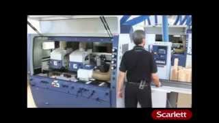 Weinig Powermat Moulder quick set up [upl. by Oigolue]