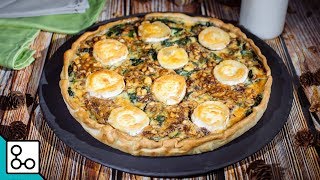 Tarte au chèvre et aux épinards  YouCook [upl. by Nnyleak]