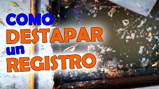 ► Como DESTAPAR una CAÑERIA TAPADA de PATIO con MAQUINA [upl. by Ahsirkal]