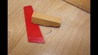 How to fix a chip in laminate flooring  NO CUTTING [upl. by Tyika]