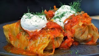 Gołąbki z mięsem mieszanym  Polish Stuffed Cabbage  Oddaszfartucha [upl. by Alodi]