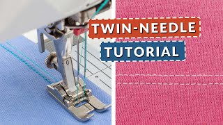 TwinNeedle Success Master Hemming Knits On A Sewing Machine [upl. by Frydman821]