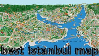 Istanbul map  best and simplest explanation about Istanbul city [upl. by Nyleimaj]