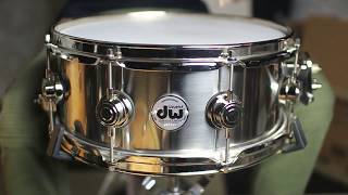 DW Collectors Stainless Steel 55x13 Snare Drum [upl. by Ibur908]