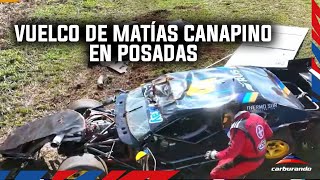 TC Pista  Fuerte vuelco de Matías Canapino en Posadas [upl. by Naima861]