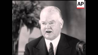 PRESIDENT HOOVER INTERVIEW  SOUND [upl. by Gromme]